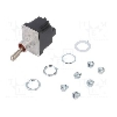 Intrerupator basculant, 3 pozitii, mod comutare (ON)-OFF-ON, DPDT, HONEYWELL - 2TL1-5