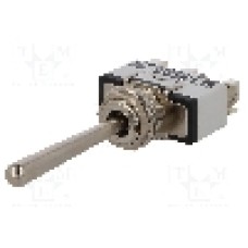 Intrerupator basculant, 3 pozitii, mod comutare (ON)-OFF-(ON), SP3T, APEM - 637H-5