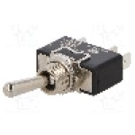 Intrerupator basculant, 3 pozitii, mod comutare ON-OFF-ON, SP3T, BULGIN - C3920BA Intrerupator basculant, 3 pozitii, mod comutare ON-OFF-ON, SP3T, BULGIN - C3920BA
