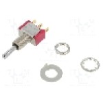 Intrerupator basculant, 3 pozitii, mod comutare ON-OFF-ON, SP3T, C&K - 7103SYZBE Intrerupator basculant, 3 pozitii, mod comutare ON-OFF-ON, SP3T, C&K - 7103SYZBE