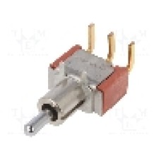 Intrerupator basculant, 3 pozitii, mod comutare (ON)-OFF-(ON), SP3T, C&K - 7105MD9ABE