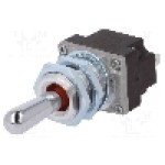 Intrerupator basculant, 3 pozitii, mod comutare (ON)-OFF-(ON), SP3T, HONEYWELL - 1MT1-7