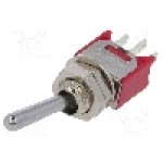 Intrerupator basculant, 3 pozitii, mod comutare ON-OFF-ON, SP3T, IC SWITCHES - IC1202T1B1M1QE Intrerupator basculant, 3 pozitii, mod comutare ON-OFF-ON, SP3T, IC SWITCHES - IC1202T1B1M1QE