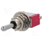 Intrerupator basculant, 3 pozitii, mod comutare (ON)-OFF-(ON), SP3T, IC SWITCHES - IC1401T1B1M1QE Intrerupator basculant, 3 pozitii, mod comutare (ON)-OFF-(ON), SP3T, IC SWITCHES - IC1401T1B1M1QE