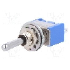 Intrerupator basculant, 3 pozitii, mod comutare ON-OFF-(ON), SP3T, MIYAMA - MS-500D-B Intrerupator basculant, 3 pozitii, mod comutare ON-OFF-(ON), SP3T, MIYAMA - MS-500D-B