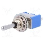 Intrerupator basculant, 3 pozitii, mod comutare (ON)-OFF-(ON), SP3T, MIYAMA - MS-500E-B Intrerupator basculant, 3 pozitii, mod comutare (ON)-OFF-(ON), SP3T, MIYAMA - MS-500E-B