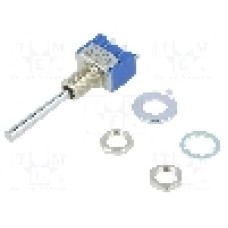 Intrerupator basculant, 3 pozitii, mod comutare ON-OFF-ON, SP3T, Nidec Copal Electronics - 8D1021-Z Intrerupator basculant, 3 pozitii, mod comutare ON-OFF-ON, SP3T, Nidec Copal Electronics - 8D1021-Z