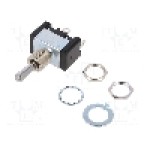 Intrerupator basculant, 3 pozitii, mod comutare ON-OFF-ON, SP3T, Nidec Copal Electronics - ET110E12-Z Intrerupator basculant, 3 pozitii, mod comutare ON-OFF-ON, SP3T, Nidec Copal Electronics - ET110E12-Z