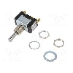 Intrerupator basculant, 3 pozitii, mod comutare ON-OFF-ON, SP3T, Nidec Copal Electronics - ET115E10-Z