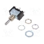 Intrerupator basculant, 3 pozitii, mod comutare ON-OFF-ON, SP3T, Nidec Copal Electronics - ET115E12-Z Intrerupator basculant, 3 pozitii, mod comutare ON-OFF-ON, SP3T, Nidec Copal Electronics - ET115E12-Z