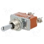 Intrerupator basculant, 3 pozitii, mod comutare (ON)-OFF-(ON), SP3T, PANASONIC - T115GSULCSAFJ