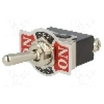 Intrerupator basculant, 3 pozitii, mod comutare ON-OFF-ON, SP3T, {{Producator}} - KN3(C)103AA3 Intrerupator basculant, 3 pozitii, mod comutare ON-OFF-ON, SP3T, {{Producator}} - KN3(C)103AA3