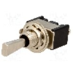 Intrerupator basculant, 3 pozitii, mod comutare ON-OFF-(ON), SP3T, {{Producator}} - TSM113F1 Intrerupator basculant, 3 pozitii, mod comutare ON-OFF-(ON), SP3T, {{Producator}} - TSM113F1