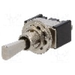 Intrerupator basculant, 3 pozitii, mod comutare (ON)-OFF-(ON), SP3T, {{Producator}} - TSM123F1 Intrerupator basculant, 3 pozitii, mod comutare (ON)-OFF-(ON), SP3T, {{Producator}} - TSM123F1