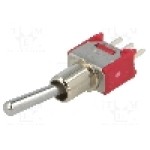 Intrerupator basculant, 3 pozitii, mod comutare ON-OFF-ON, SP3T, SALECOM ELECTRONICS - SKS07SP Intrerupator basculant, 3 pozitii, mod comutare ON-OFF-ON, SP3T, SALECOM ELECTRONICS - SKS07SP