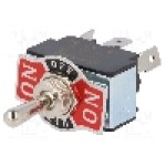 Intrerupator basculant, 3 pozitii, mod comutare ON-OFF-ON, SP3T, SCI - R13-28D-01-HPH Intrerupator basculant, 3 pozitii, mod comutare ON-OFF-ON, SP3T, SCI - R13-28D-01-HPH