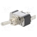 Intrerupator basculant, 3 pozitii, mod comutare ON-OFF-ON, SP3T, SCI - R13-7-01-HWR Intrerupator basculant, 3 pozitii, mod comutare ON-OFF-ON, SP3T, SCI - R13-7-01-HWR