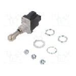 Intrerupator basculant, 3 pozitii, mod comutare (ON)-OFF-(ON), SPDT, HONEYWELL - 1TL1-7E