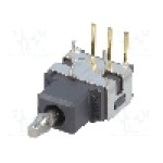 Intrerupator basculant, 3 pozitii, mod comutare (ON)-OFF-(ON), SPDT, NKK SWITCHES - A18KH Intrerupator basculant, 3 pozitii, mod comutare (ON)-OFF-(ON), SPDT, NKK SWITCHES - A18KH