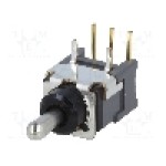 Intrerupator basculant, 3 pozitii, mod comutare ON-OFF-ON, SPDT, NKK SWITCHES - B13JH Intrerupator basculant, 3 pozitii, mod comutare ON-OFF-ON, SPDT, NKK SWITCHES - B13JH