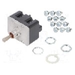 Intrerupator basculant, 3 pozitii, mod comutare (ON)-ON-(ON), 4PDT, HONEYWELL - 4TL1-72