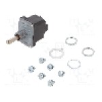 Intrerupator basculant, 3 pozitii, mod comutare (ON)-ON-(ON), DPDT, HONEYWELL - 2NT1-70