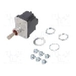Intrerupator basculant, 3 pozitii, mod comutare ON-ON-ON, DPDT, HONEYWELL - 2TL1-10