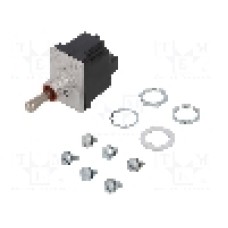 Intrerupator basculant, 3 pozitii, mod comutare (ON)-ON-(ON), DPDT, HONEYWELL - 2TL1-70