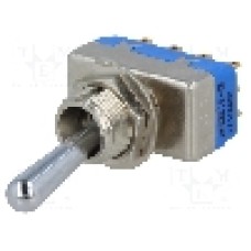 Intrerupator basculant, {{Numarul tuturor poziţiilor}} pozitii, mod comutare {{Mod comutare}}, {{Configuraţie pini}}, APEM - 12166AD2