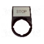 Cadru cu placuta descriptiva, EATON ELECTRIC - M22S-ST-GB0 Cadru cu placuta descriptiva, EATON ELECTRIC - M22S-ST-GB0