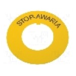 Inel plat de avertizare, PROMET - W0-P.?Ó?TE DO FI22+NAPIS STOP-AWARIA Inel plat de avertizare, PROMET - W0-P.?Ó?TE DO FI22+NAPIS STOP-AWARIA