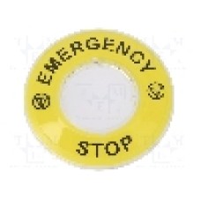 Inel plat de avertizare, {{Tip lampa control}}, {{Tip accesorii de comanda}}, SCHNEIDER ELECTRIC - ZBY9320