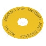 Tablita descriptiva, EATON ELECTRIC - M22-XAK1 Tablita descriptiva, EATON ELECTRIC - M22-XAK1