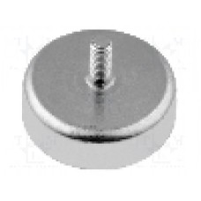 Magnet ferita (metal greu), 6mm, 20mm, ELESA+GANTER - GN 50.3-HF-20-M3