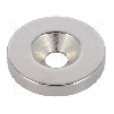 Magnet neodim, 4mm, 24mm, ELESA+GANTER - GN 55.1-ND-24-5.5-4