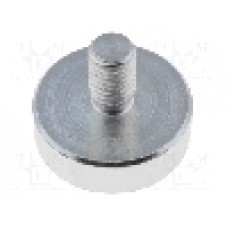 Magnet neodim, 6mm, 20mm, ELESA+GANTER - GN 50.3-ND-20-M6