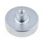 Magnet neodim, 7mm, 25mm, M4, ELESA+GANTER - GN 50.2-ND-25-M4