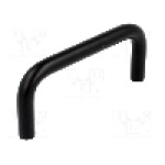 Maner aluminiu, 100mm, neagra, MENTOR - 3280.1603