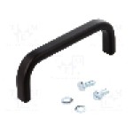 Maner aluminiu, 108mm, neagra, MENTOR - 3277.1003