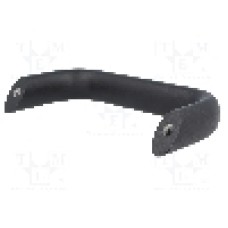 Maner aluminiu, 125mm, neagra, ELESA+GANTER - GN565.2-20-112-SW