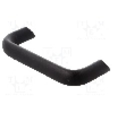 Maner aluminiu, 141mm, neagra, ELESA+GANTER - GN565.2-20-128-SW