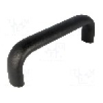 Maner aluminiu, 177mm, neagra, ELESA+GANTER - GN5 65-26-160-SW