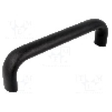 Maner aluminiu, 209mm, neagra, ELESA+GANTER - GN 565-26-192-SW