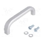 Maner aluminiu, 96mm, gri, MENTOR - 277.2