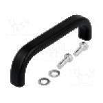 Maner aluminiu, 96mm, neagra, MENTOR - 3277.0883