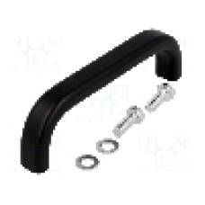 Maner aluminiu, 96mm, neagra, MENTOR - 3277.0883