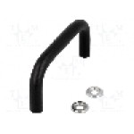 Maner oţel, neagra, ELESA+GANTER - GN 425-10-88-SW