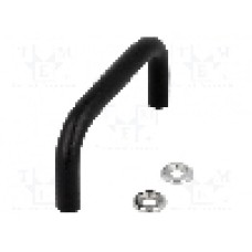 Maner oţel, neagra, ELESA+GANTER - GN 425-10-88-SW