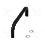 Maner oţel, neagra, ELESA+GANTER - GN 425-8-96-SW