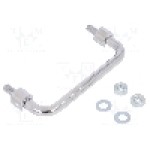 Maner oţel cromat, 120mm, cromata, MENTOR - 286.3